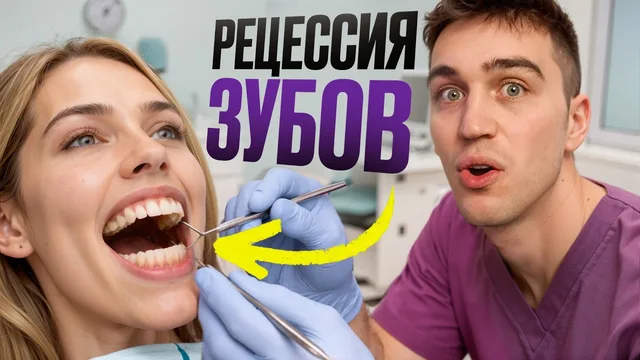 Десна стала меньше и виднеются корни зубов?